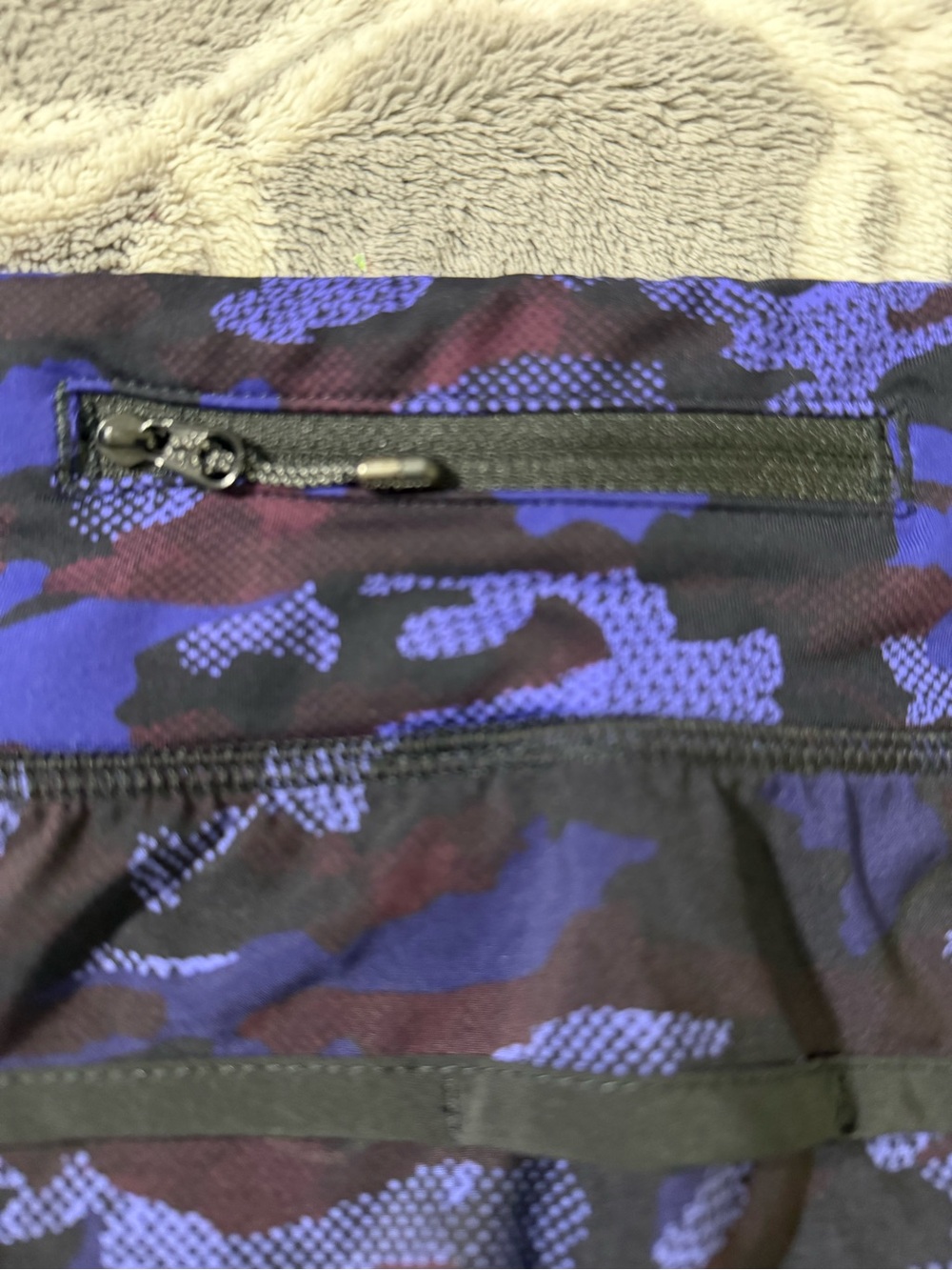 Lululemon Pace Setter Skirt Shorts Size 6 Purple Camo Running - Picture 5 of 10